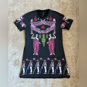 Romance was born black goddess shirt dress size au10=us4